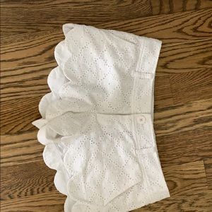 Lily Pulitzer white shorts with buttons